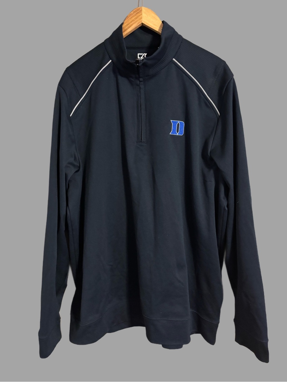 Cutter And Buck Men's Navy Blue 1/4 Zip Up Pullover Size XL